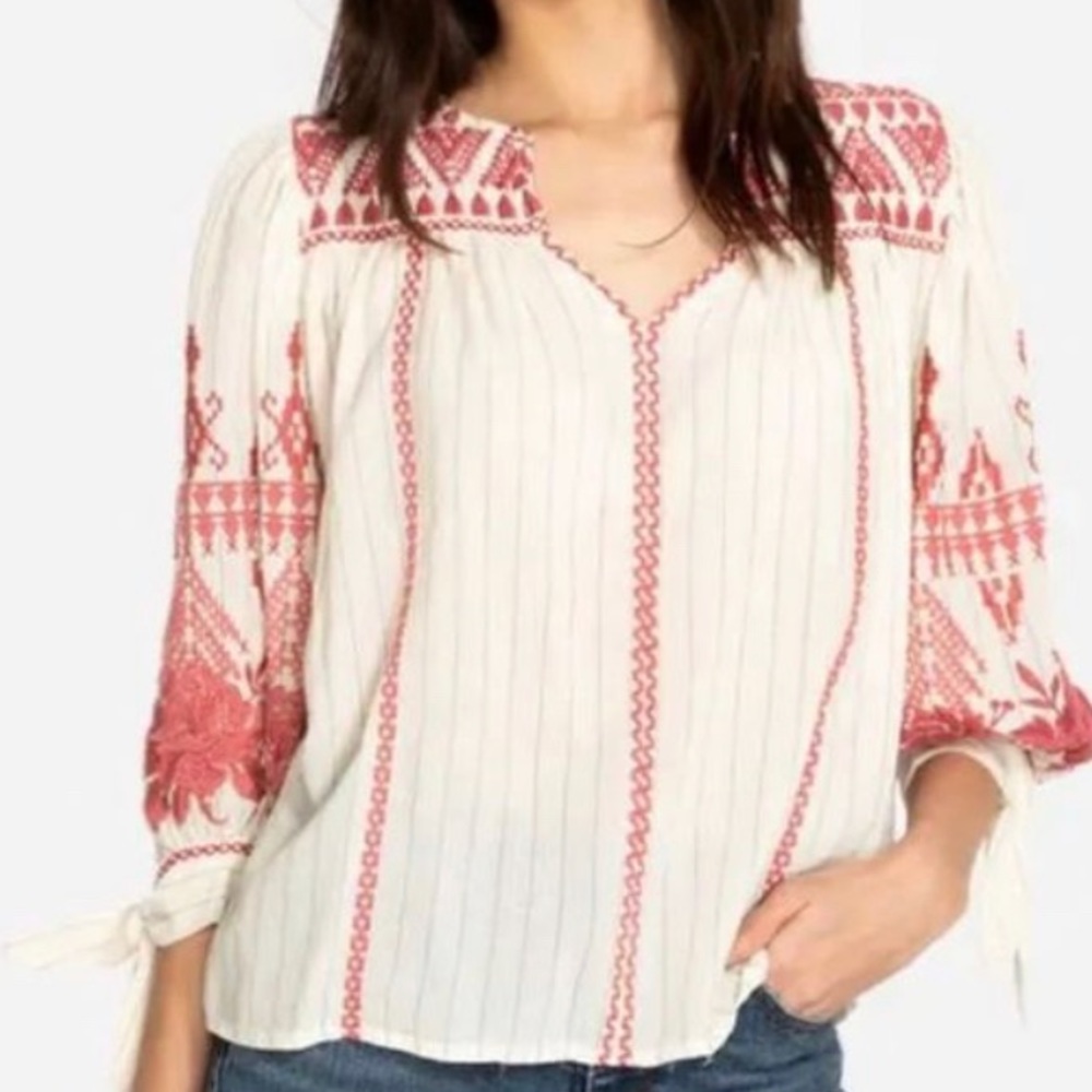 Johnny Was Workshop Josiane Sleeve Top